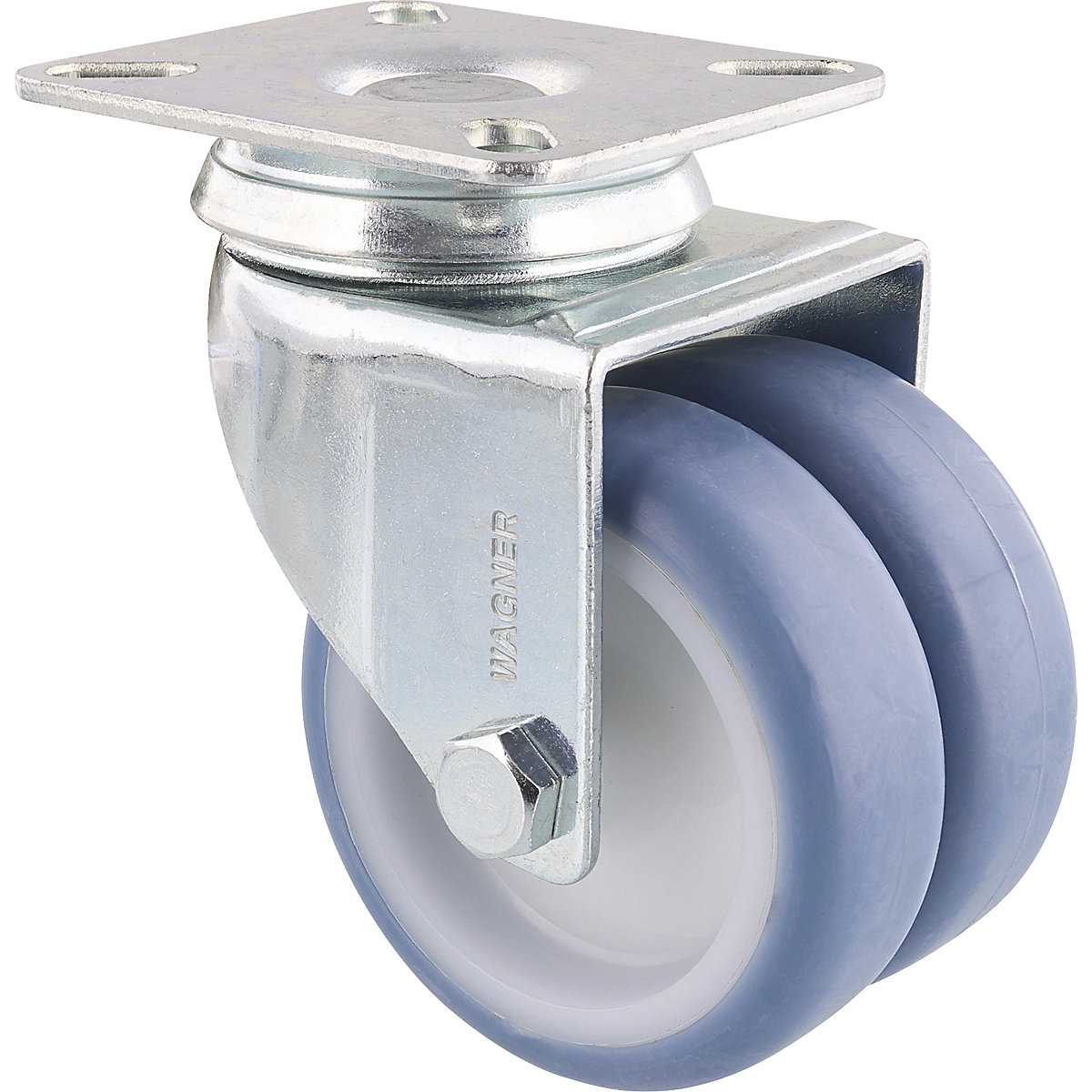 Rodas orientáveis duplas para aparelhos ECO – Wagner, Ø das rodas 75 mm, embalagem de 4 unid., roda orientável, TPR-0