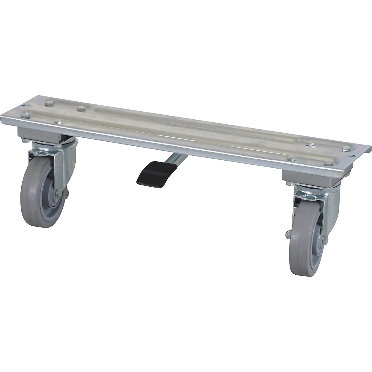 Travessa com imobilizador central, para largura 800 mm, roda orientável, 300 kg-0