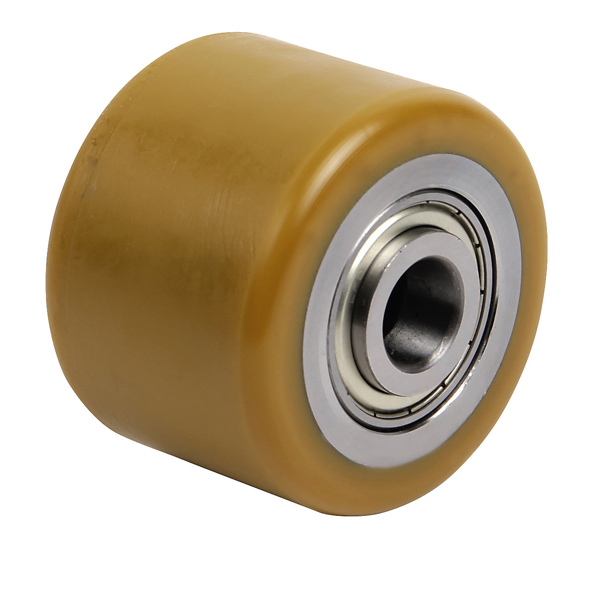 Roda de forquilha, poliuretano, comprimento de montagem 64 mm, largura das rodas 60 mm, Ø do eixo 20 mm-0