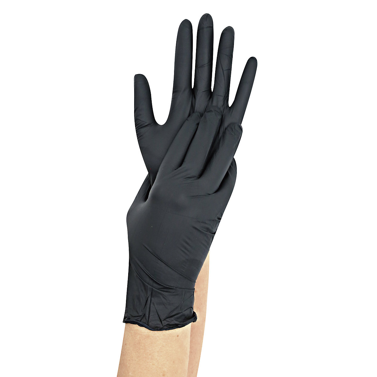 Guantes de nitrilo desechables SAFE LIGHT, negro, talla 7 (S), UE 1000 unid.-0