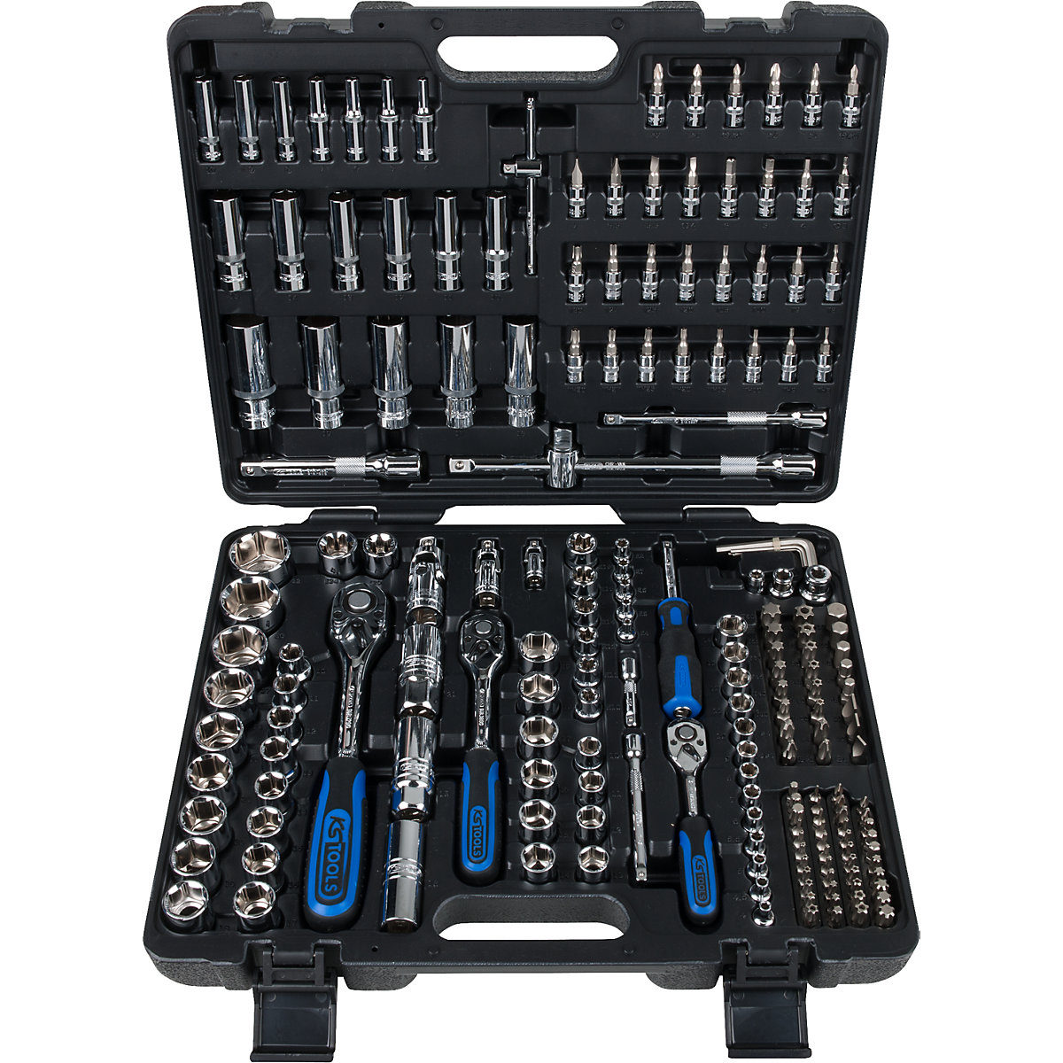 Sada nástrčných klíčů CHROMEplus 1/4'&#x27; + 3/8&#x27;&#x27; + 1/2&#x27;&#x27; – KS Tools (Obrázek výrobku 2)-1