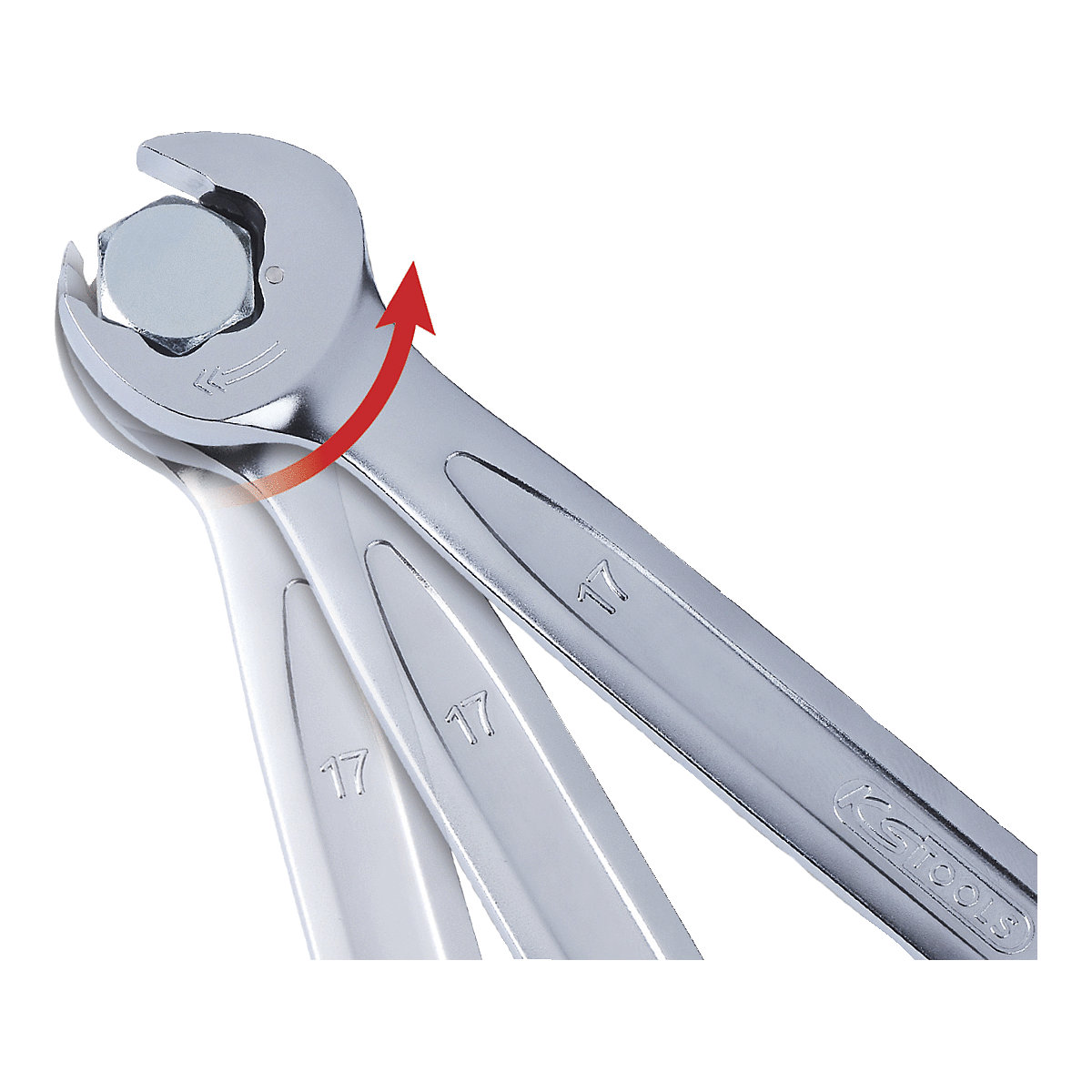 Komplet okasto viličastih ključeva sa čegrtaljkom DUO GEARplus® – KS Tools (Prikaz proizvoda 13)-12