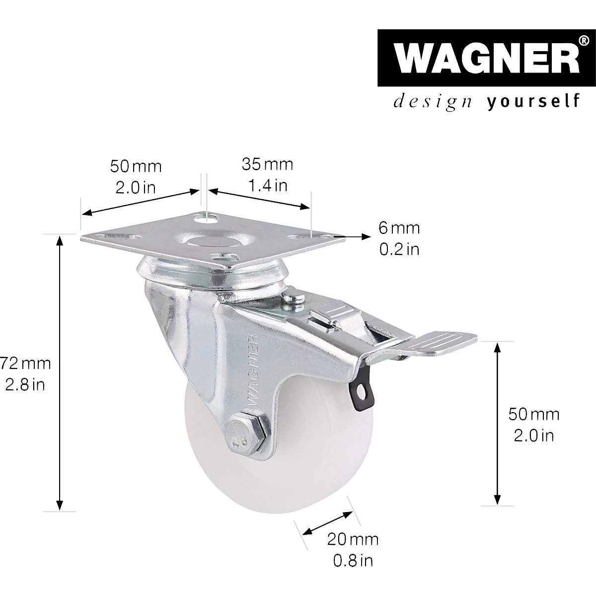 Rotelle pivottanti ECO – Wagner (Foto prodotto 2)-1