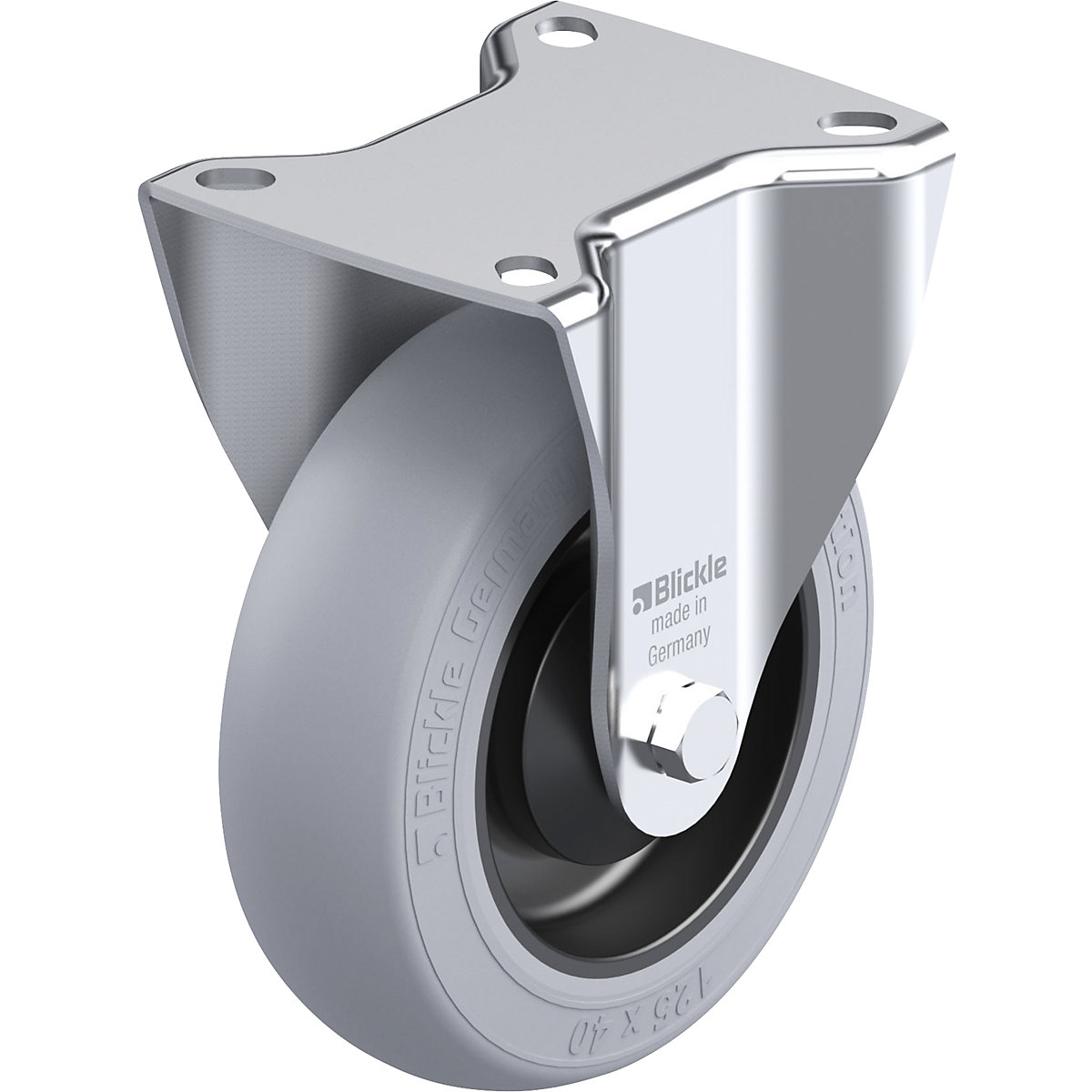 Ruota con supporto fisso in lamiera d'acciaio L-ALB-FI – Blickle