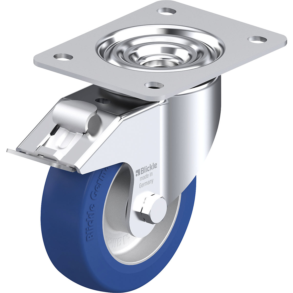 Ruota con supporto girevole in lamiera d'acciaio LK-ALBS-FI – Blickle