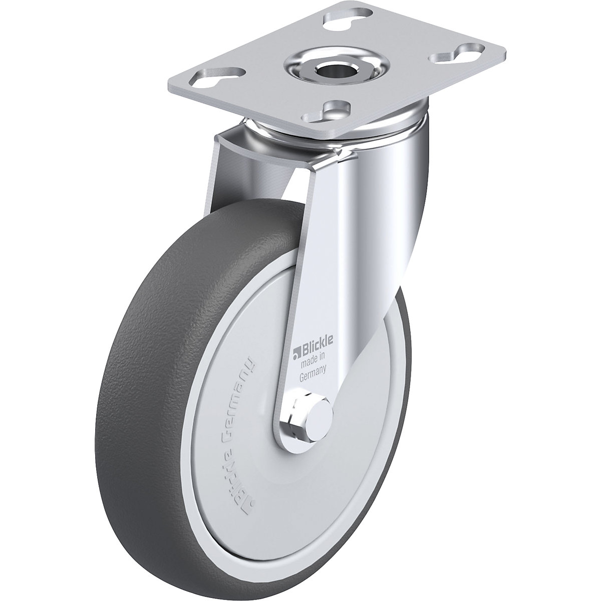 Ruota con supporto girevole per attrezzature LKPA-PATH – Blickle