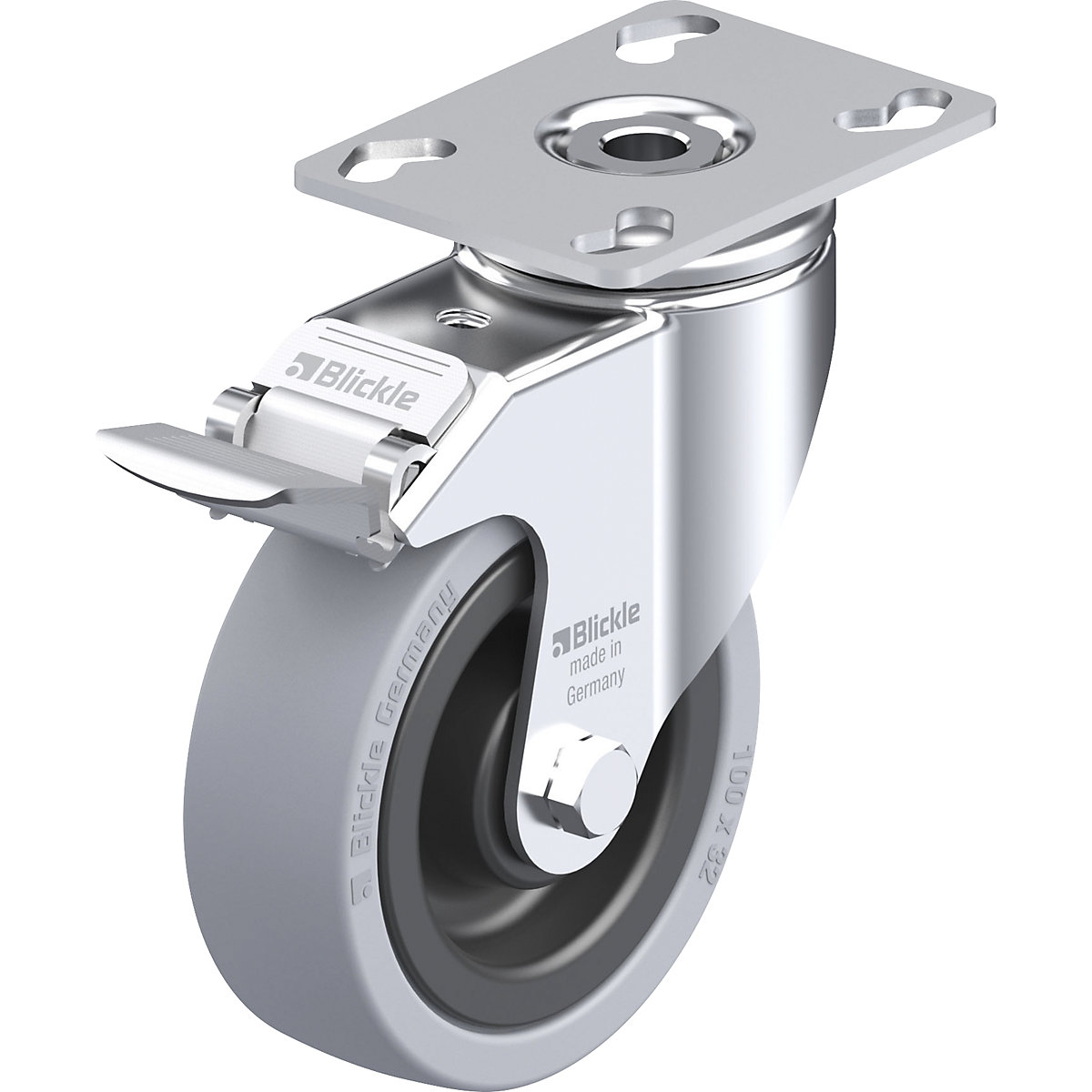 Ruota con supporto girevole per attrezzature LKPA-VPA-FI – Blickle
