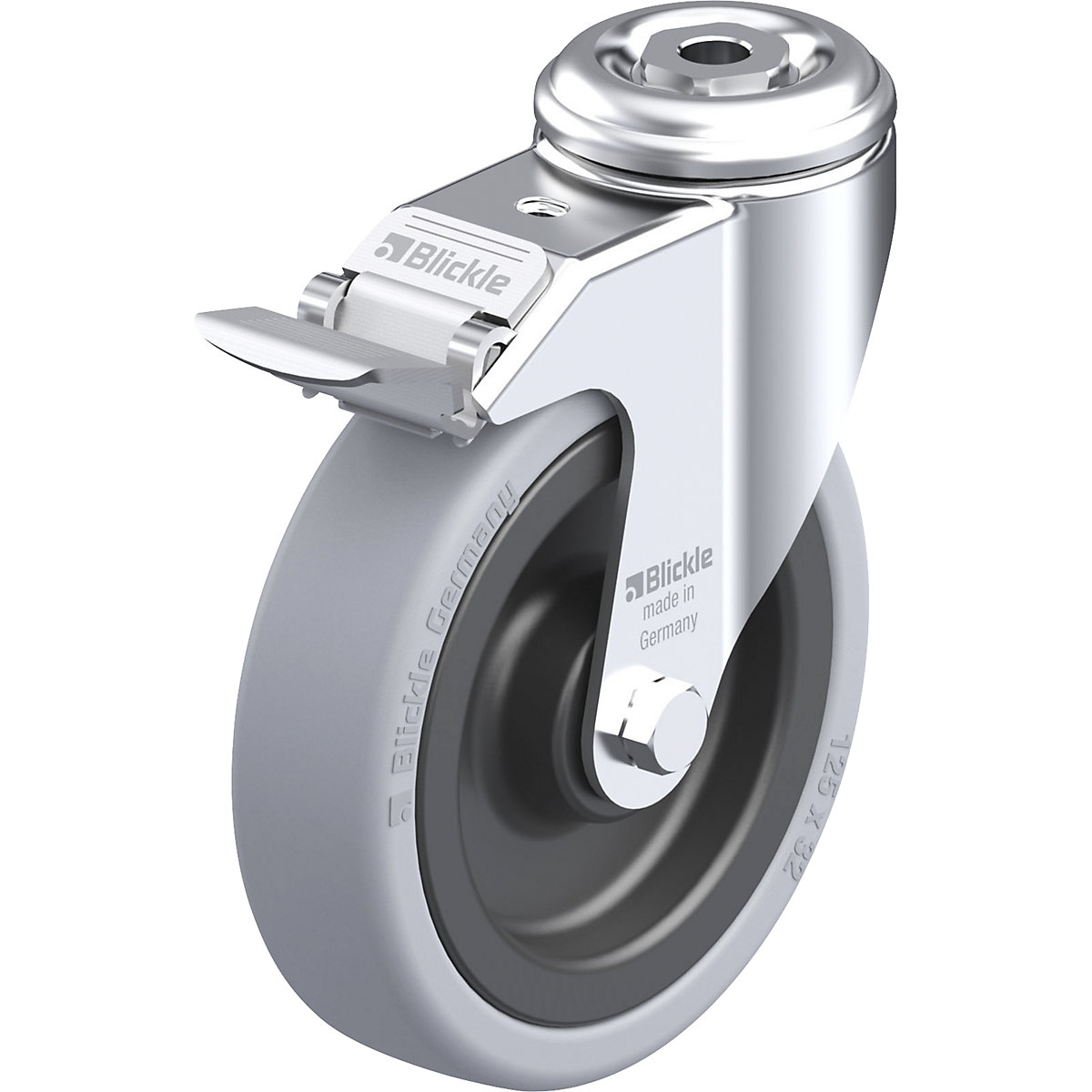 Ruota con supporto girevole per attrezzature LKRA-VPA-FI – Blickle