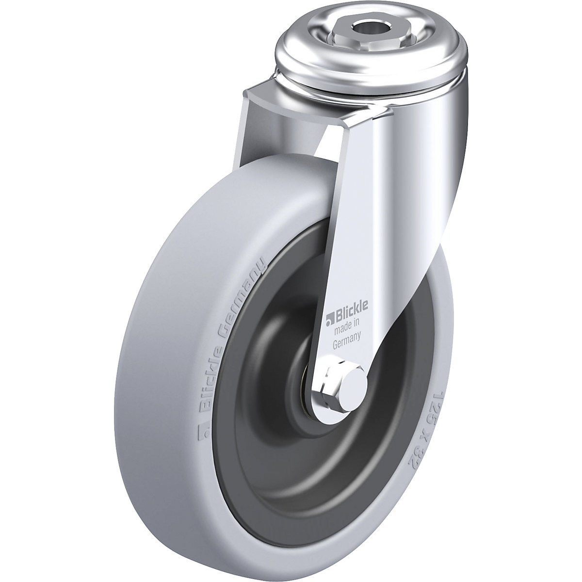 Ruota con supporto girevole per attrezzature LKRA-VPA – Blickle