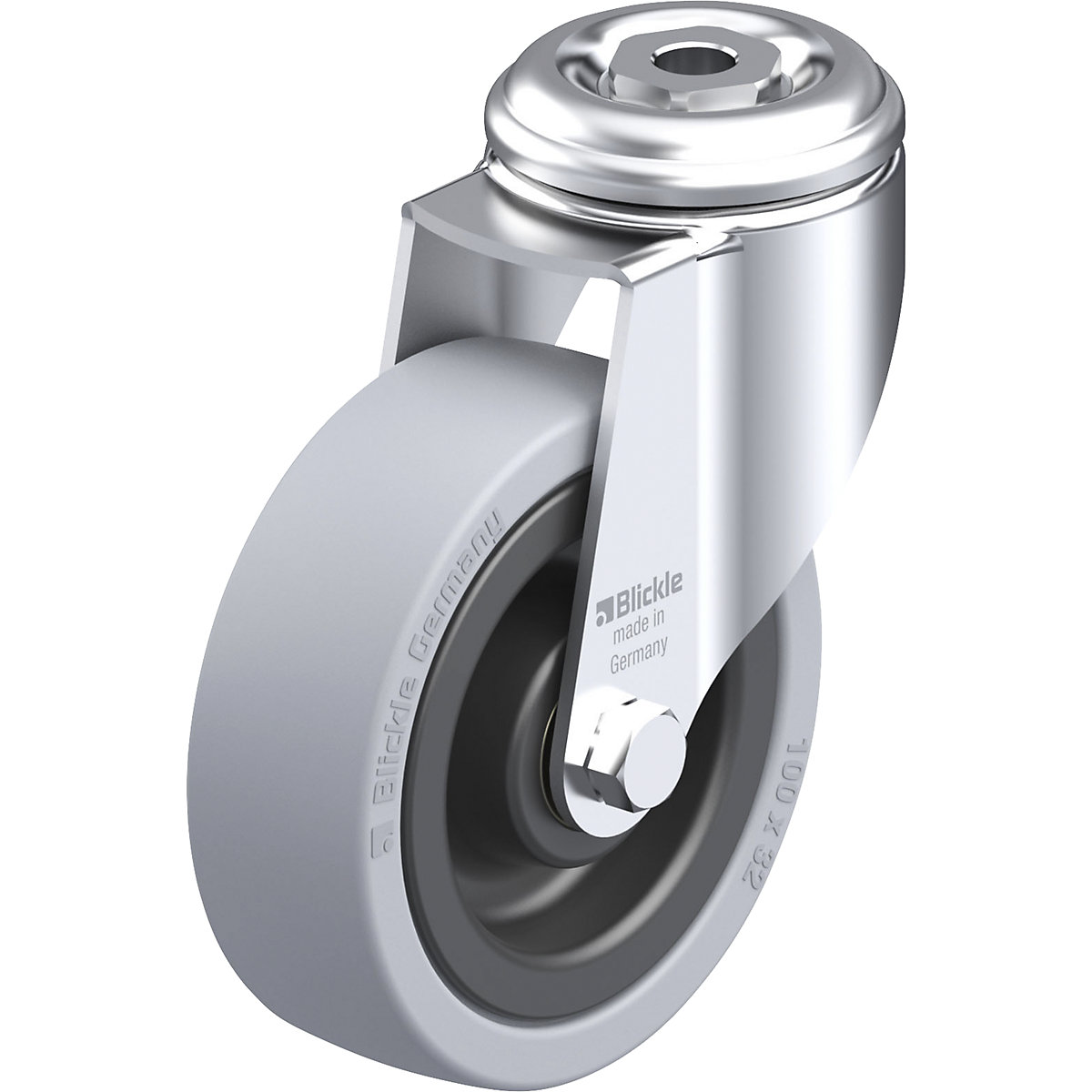 Ruota con supporto girevole per attrezzature LKRA-VPA – Blickle