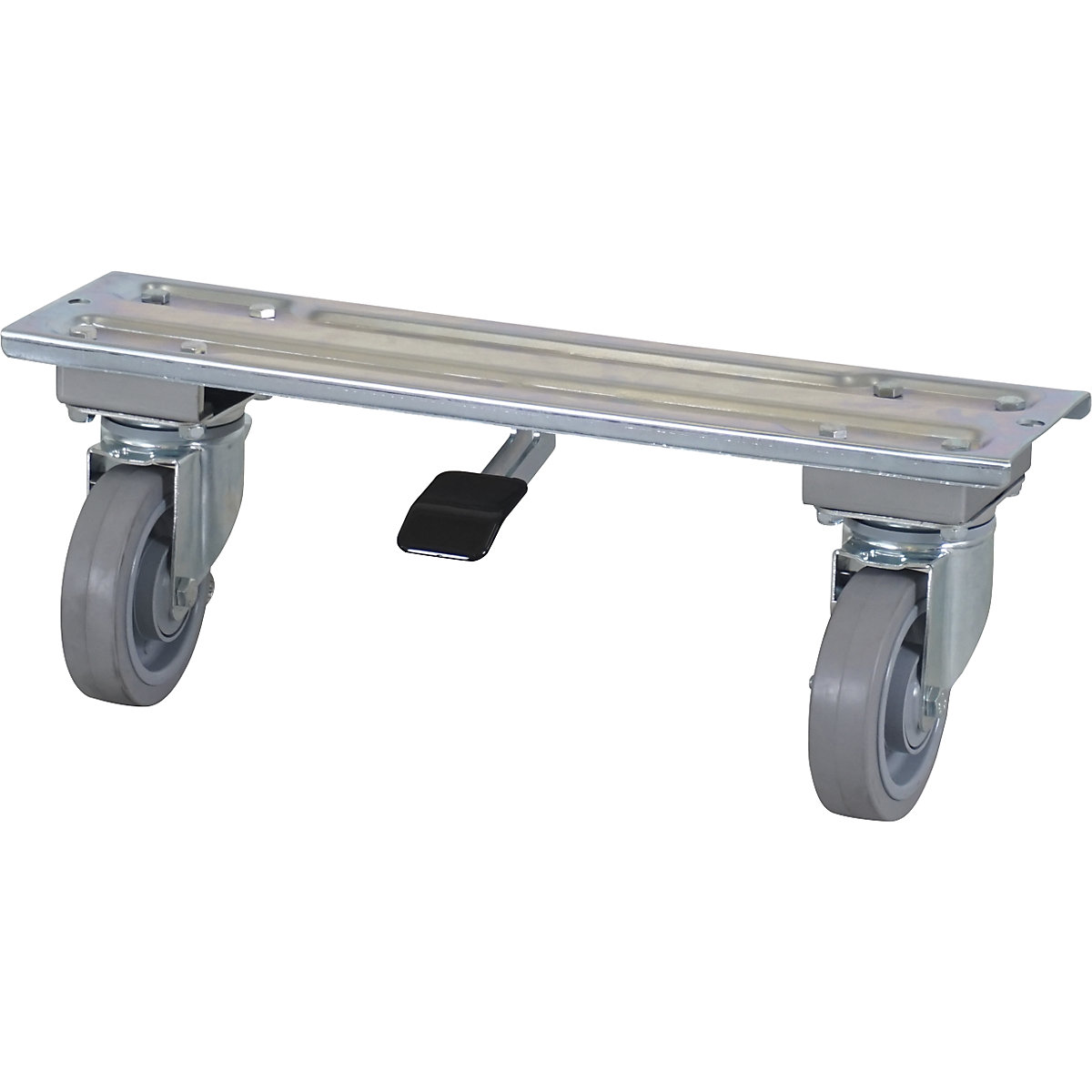 Traversa con bloccaggio centrale, per larghezza 700 mm, rotella pivottante, 300 kg-0