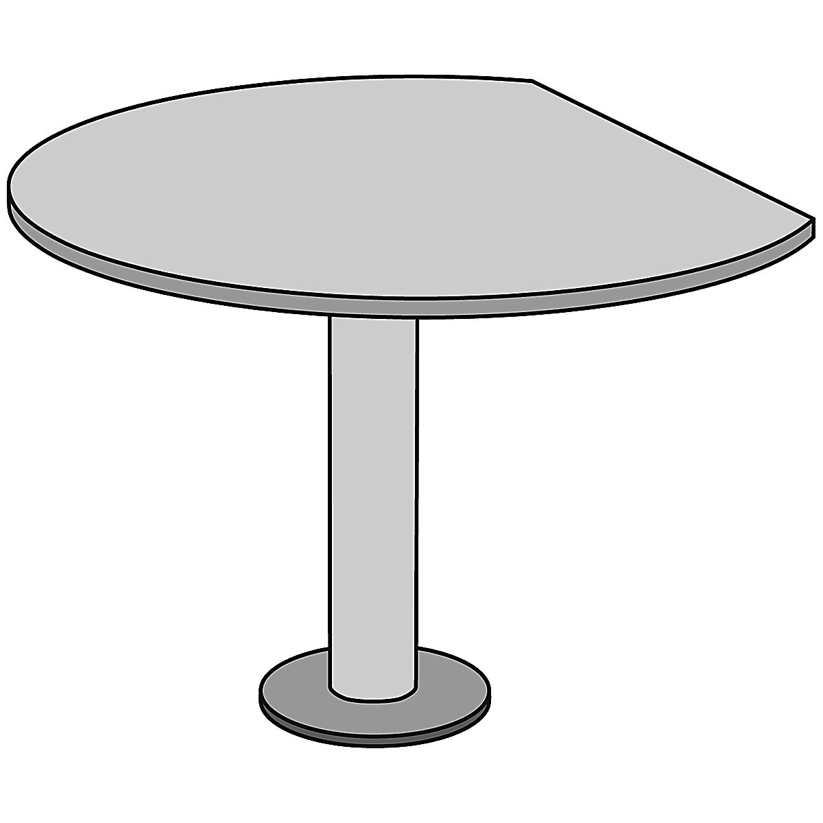 Přístavný stůl STATUS – eurokraft pro
