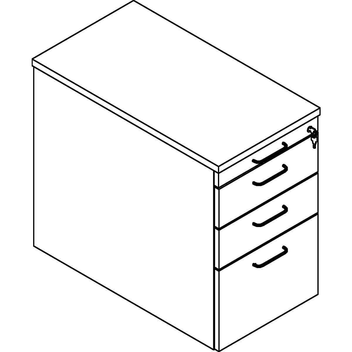 Bloco de gavetas fixo HANNA (Imagem do produto 4)-3