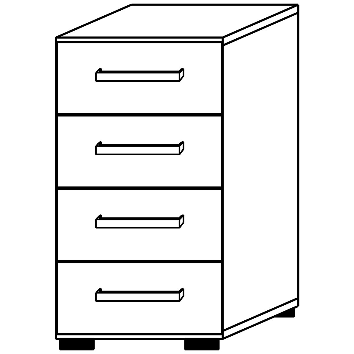 Armoire à tiroirs VERA-ZWO (Illustration du produit 2)-1