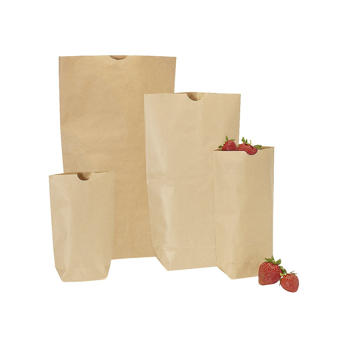 Sacchetti con fondo – ratioform, in carta calandrata, a 1 strato, lungh. x largh. 220 x 140 mm, conf. da 1000 pz.-0