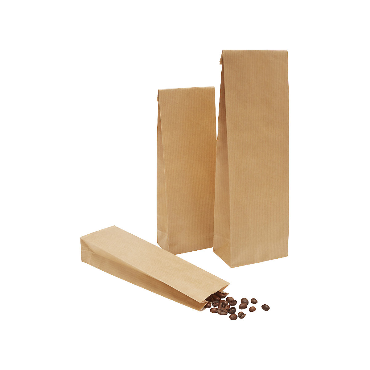 Sacchetti con fondo semirigido – ratioform, in carta kraft, carta pergamina, lungh. x largh. 205 x 70 mm, conf. da 1000 pz.-0