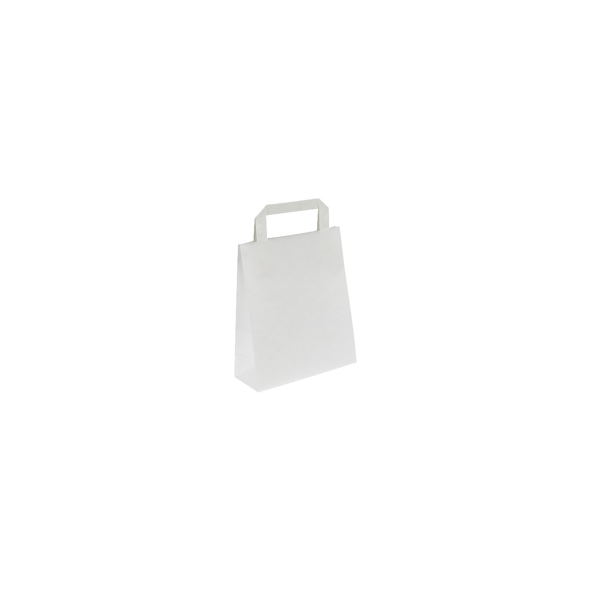 Sacchetto di carta – ratioform, bianco, lungh. x largh. x alt. 180 x 80 x 220 mm, 70 g/m², conf. da 500 pz.-0