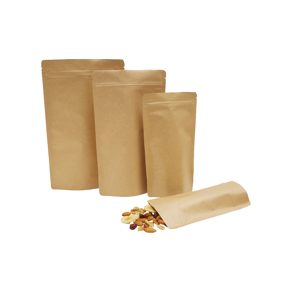 Sachets à fond plat – ratioform, fermeture par pression, L x l 185 x 110 mm, lot de 100, à partir de 2 lots-0