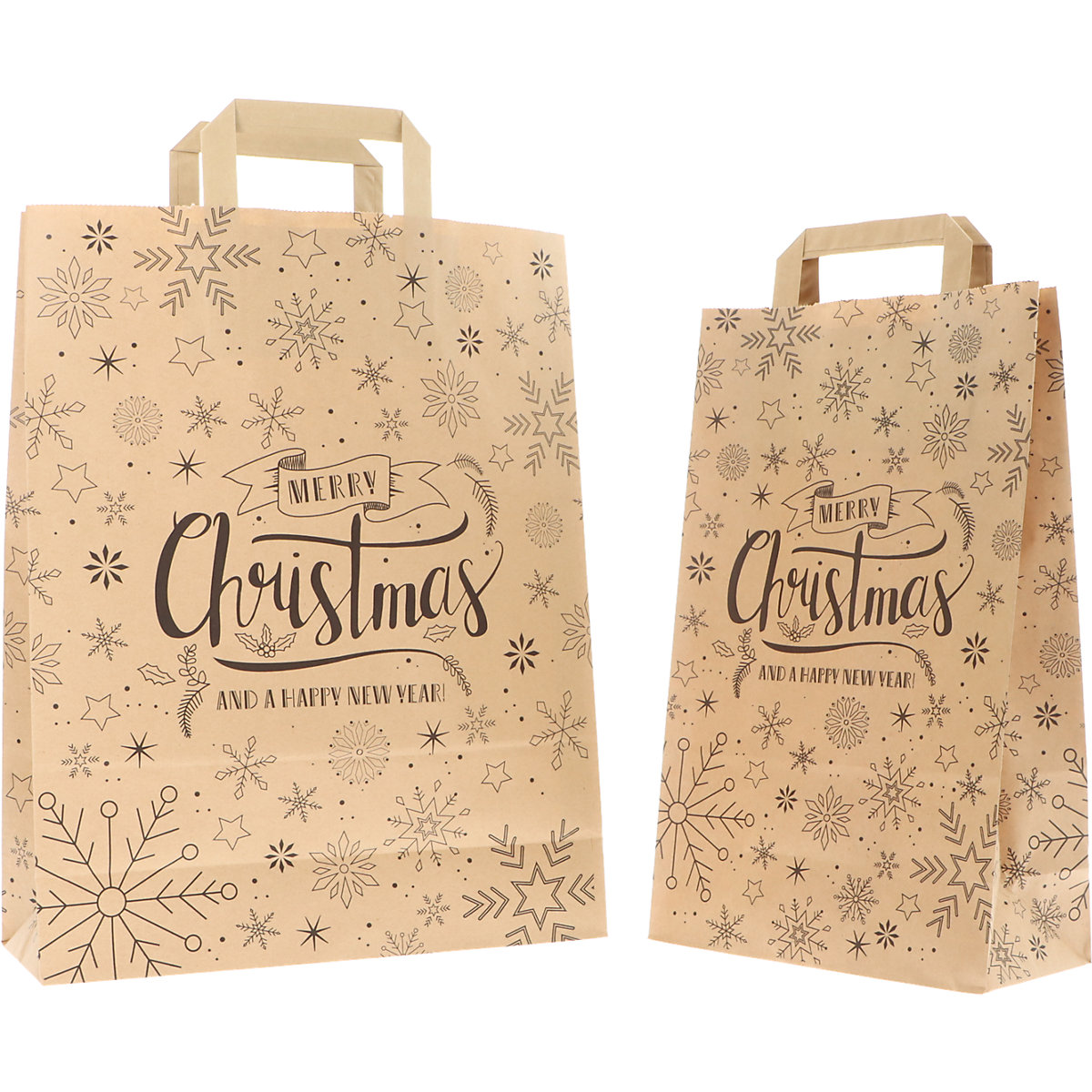 Sachet en papier de Noël Merry Christmas – ratioform (Illustration du produit 3)-2