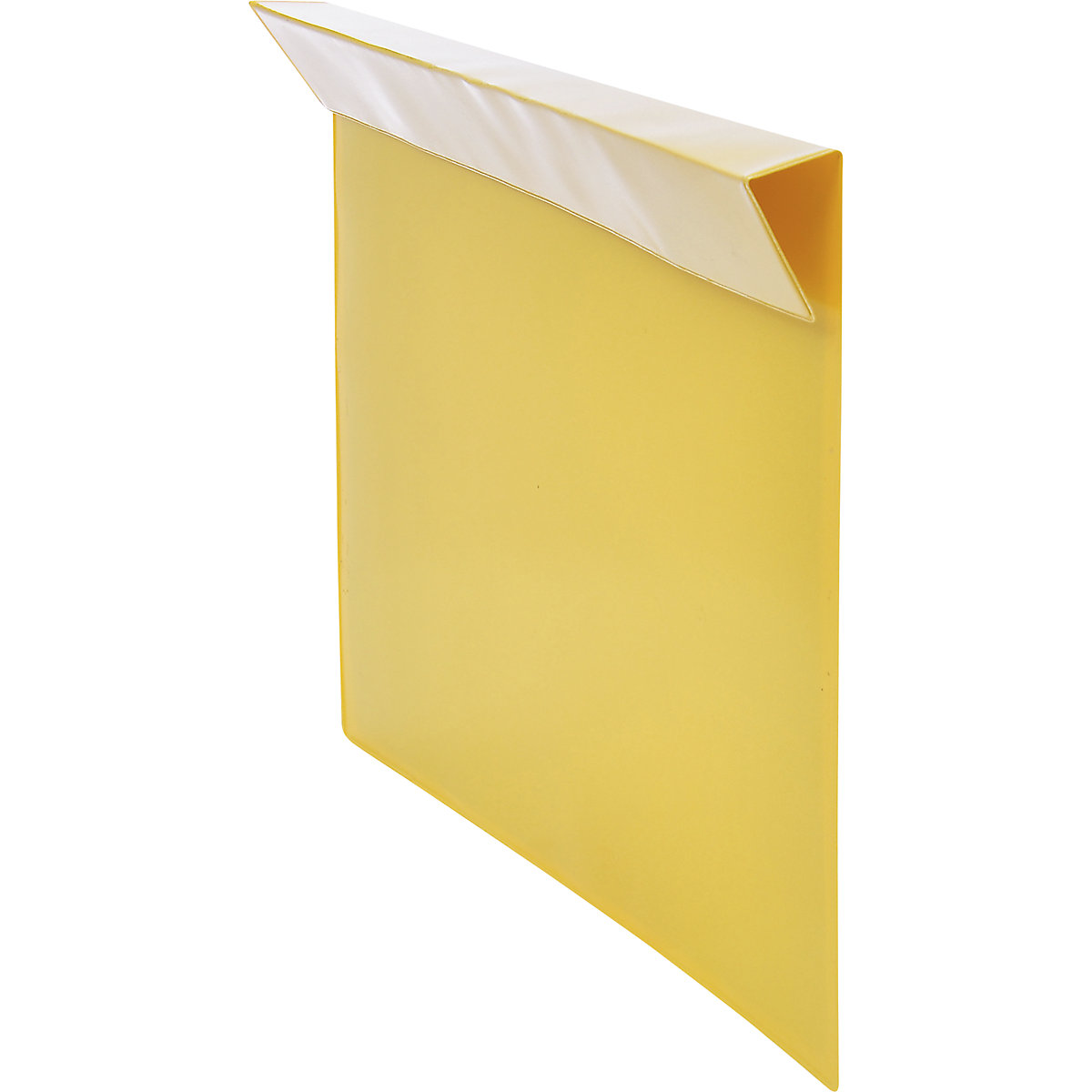 Buste per descrizione del contenuto, conf. da 100 pz., per spondine in legno, formato carta UNI A4, giallo-0