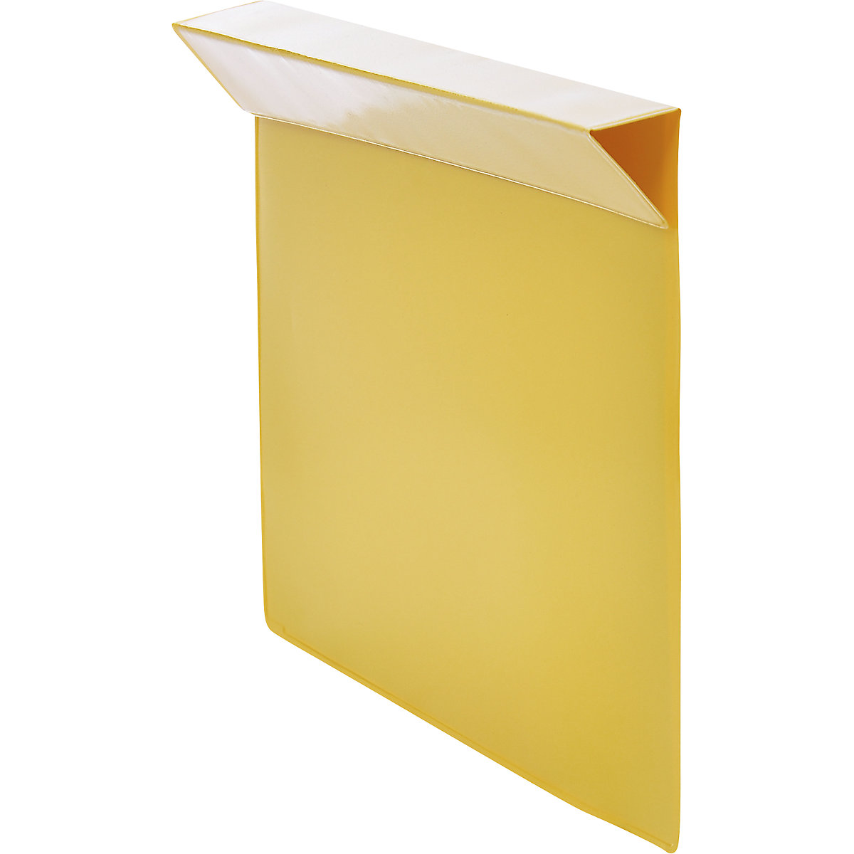 Buste per descrizione del contenuto, conf. da 100 pz., per spondine in legno, formato carta UNI A5, giallo-0