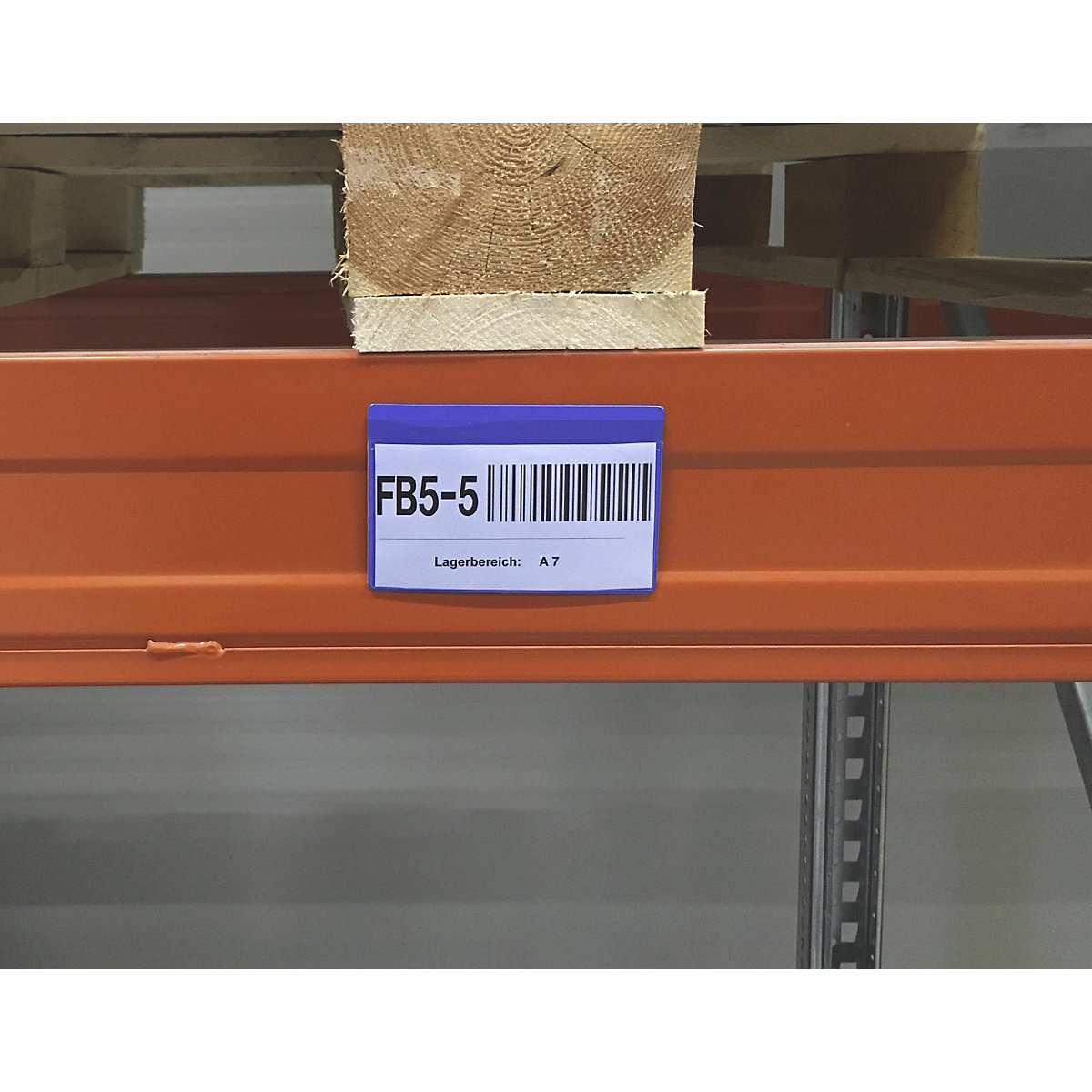 Buste per etichette, conf. da 50 pz., con striscia magnetica, largh. x alt. 120 x 80 mm, blu-0