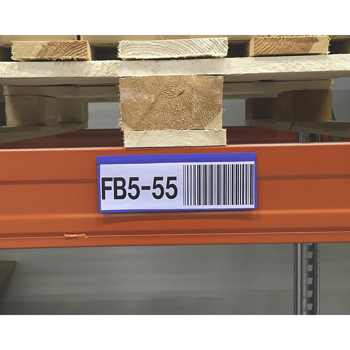 Buste per etichette, conf. da 50 pz., con striscia magnetica, largh. x alt. 220 x 80 mm, VDA, blu-0