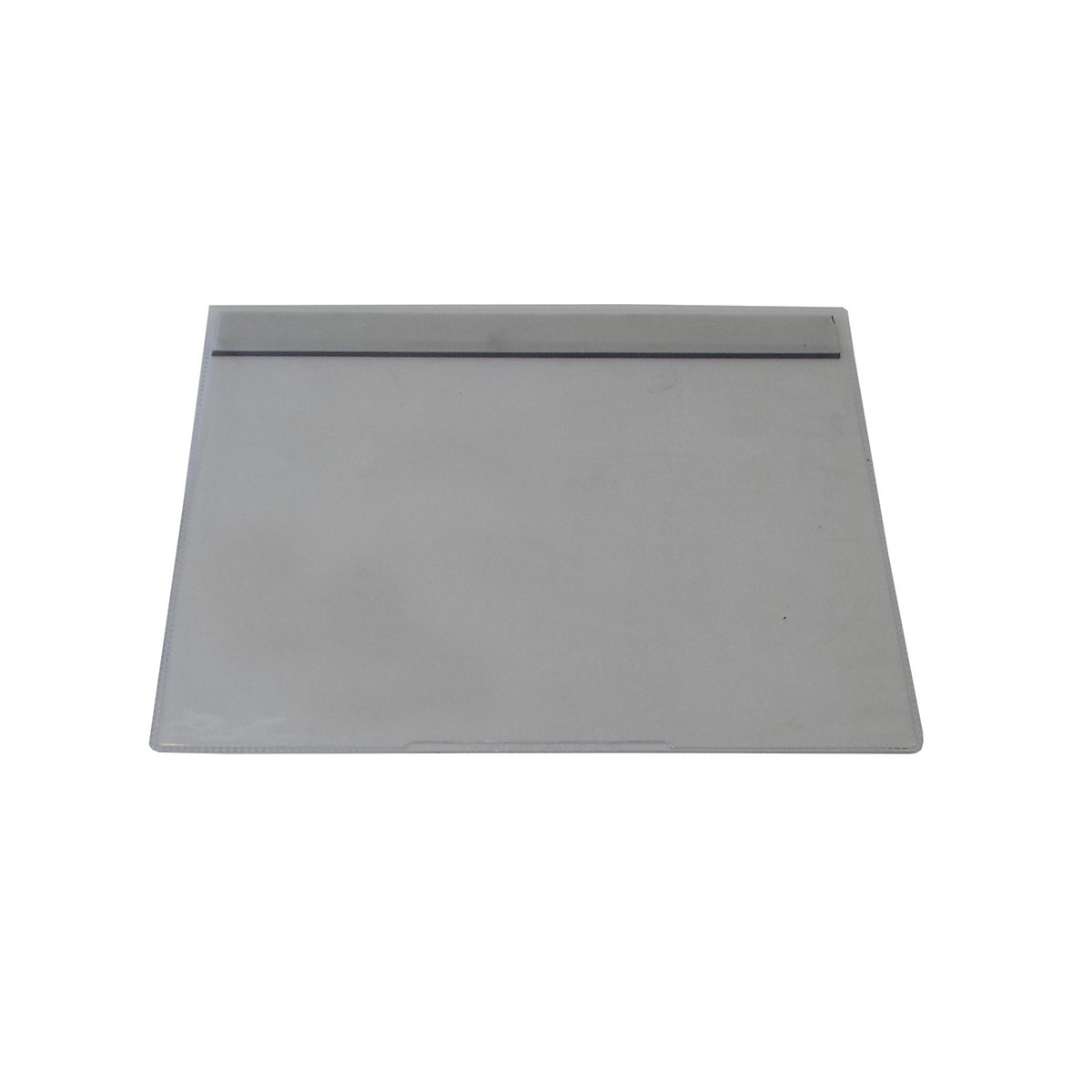 Buste portadocumenti, con striscia magnetica, per A7, formato orizzontale, lato lungo aperto, conf. da 100 pz.-0