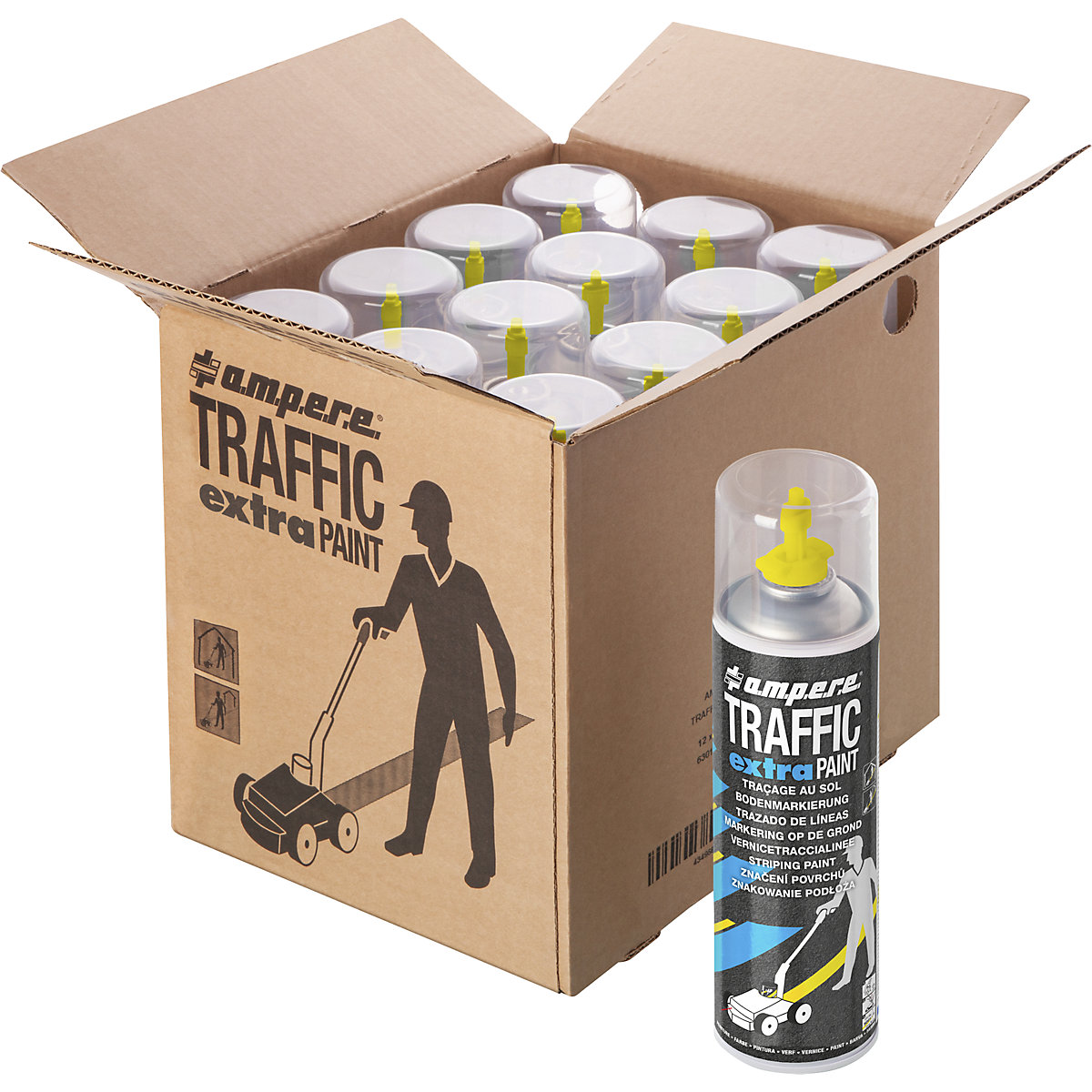 Vernice traccialinee Traffic extra Paint® per impieghi intensi – Ampere (Foto prodotto 4)-3