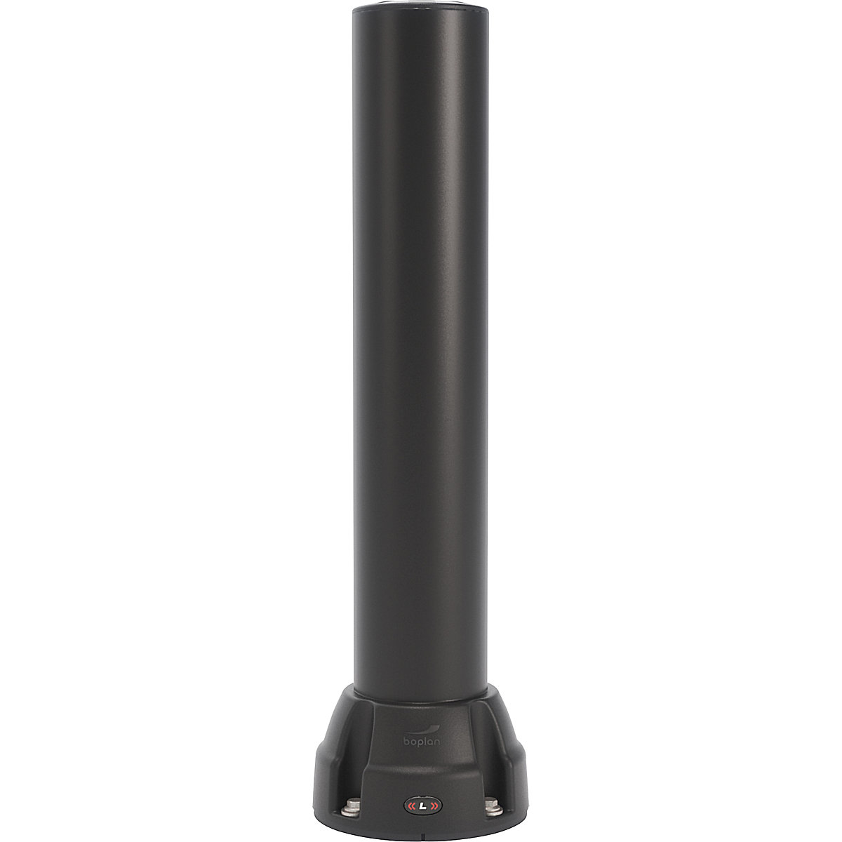 Piantone 125L – Boplan, altezza 750 mm, piastra zincata, nero-0