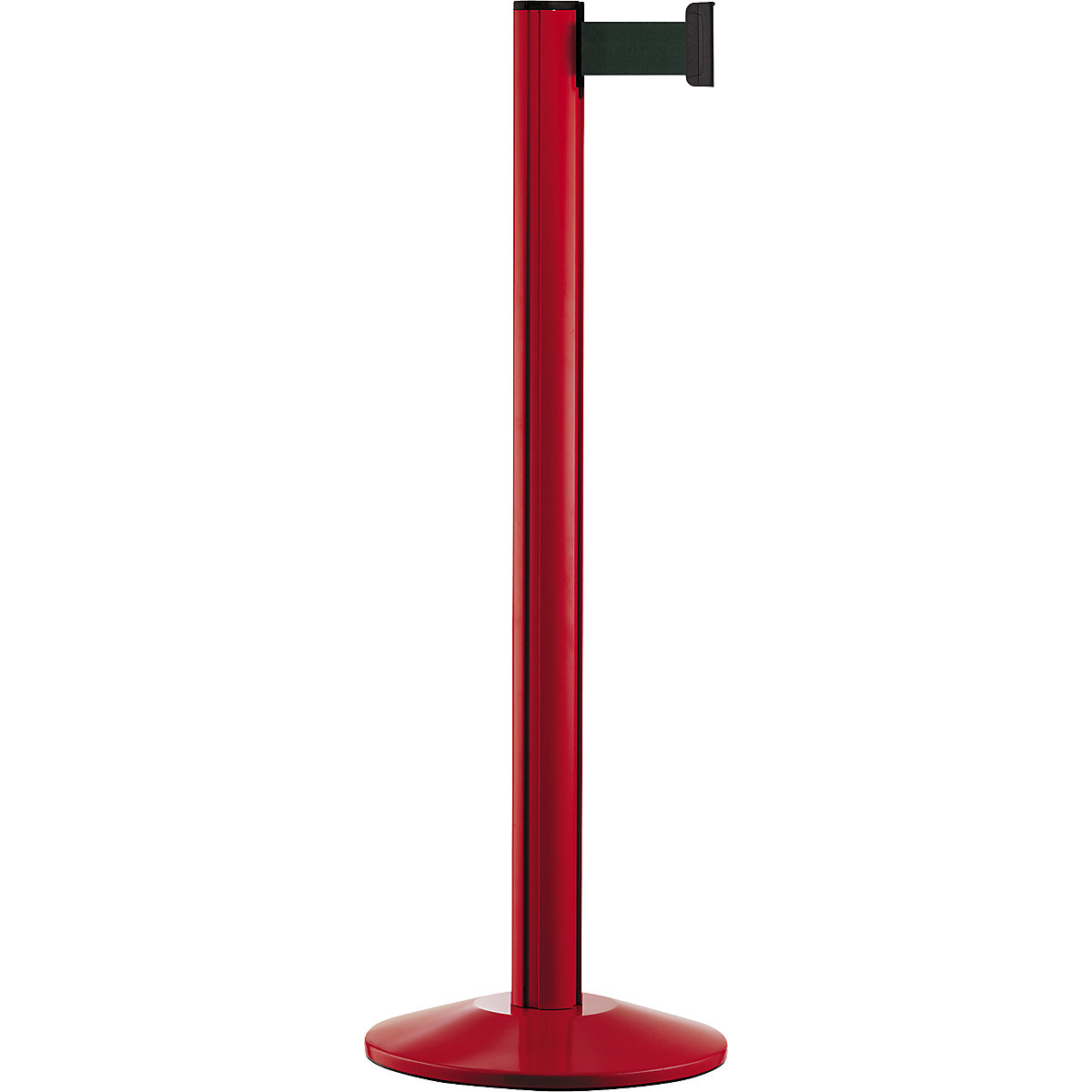 Paletto con nastro Beltrac EXTEND, alluminio, paletto rosso, nastro verde-0