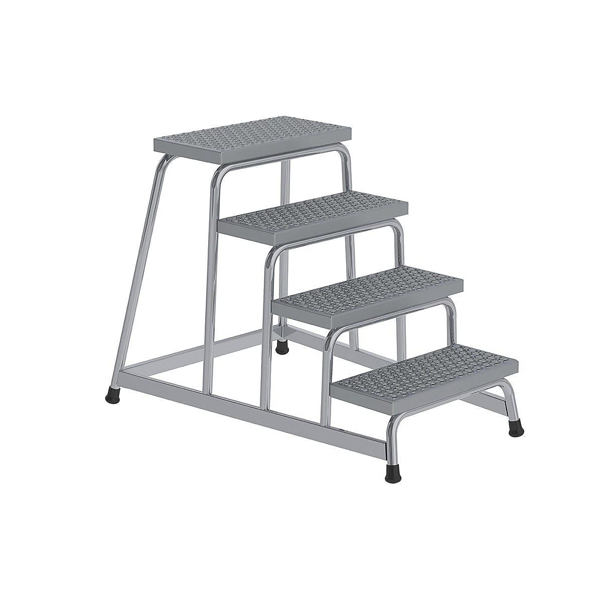 Scăriță de montaj, antiderapantă R13 – eurokraft pro, treaptă 550 x 300 mm, 4 trepte, lăț. x ad. 790 x 1140 mm-0