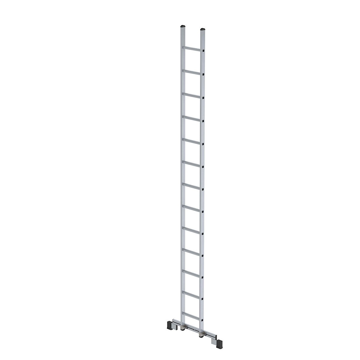 Scară cu rezemare cu fuscei – MUNK, lățime 350 mm, bară 58 x 25 mm, 13 fuscei, cu traversă-0