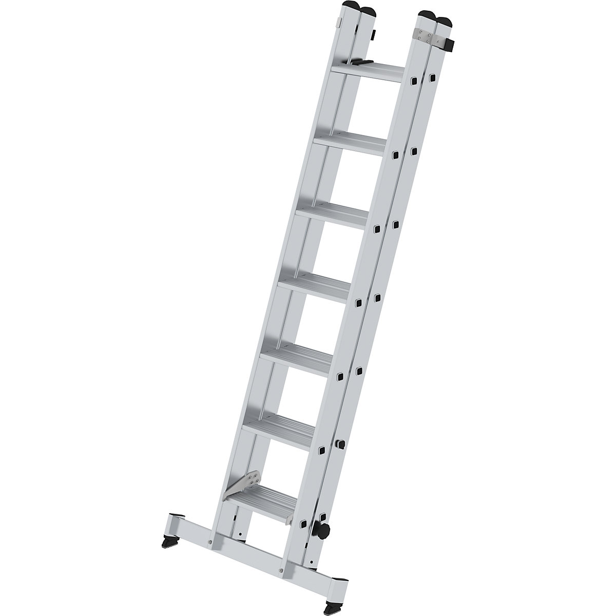 Scară extensibilă cu trepte, cu 2 tronsoane – MUNK (Imagine produs 2)-1