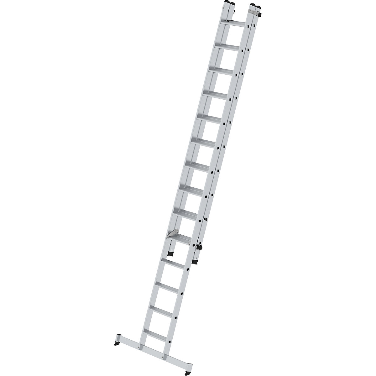 Scară extensibilă cu trepte, cu 2 tronsoane – MUNK (Imagine produs 2)-1