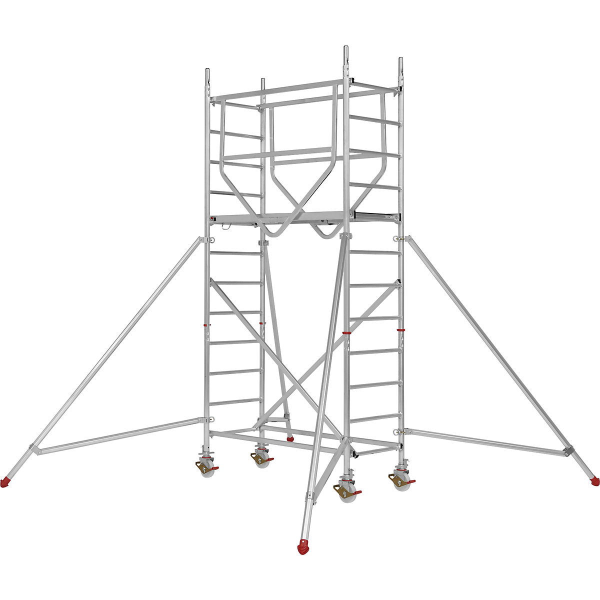 Schelă mobilă ADVANCED SAFE-T 7070 – HYMER, sudată, platformă 1,58 x 0,61 m, modul 1+kit+set brațe stabilizatoare-0