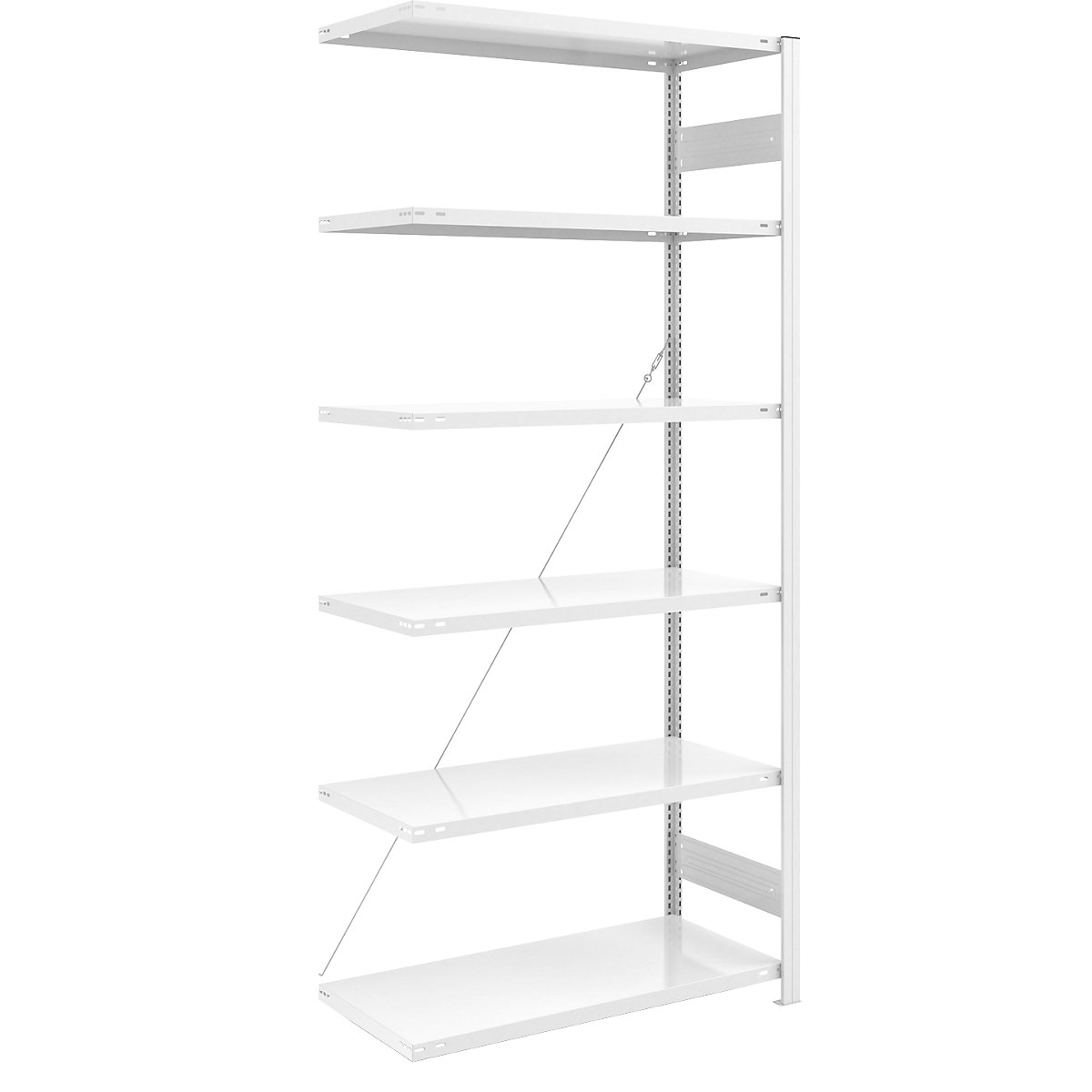 Scaffale a innesto AntiBak®, antibatterico – eurokraft pro, altezza scaffale 2500 mm, scaffale aggiuntivo, larghezza ripiani 1000 mm, profondità ripiani 600 mm-0