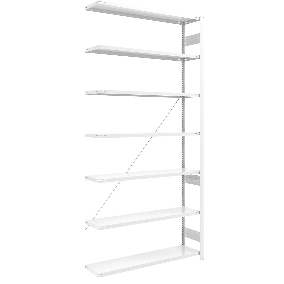 Scaffale a innesto AntiBak®, antibatterico – eurokraft pro, altezza scaffale 3000 mm, scaffale aggiuntivo, larghezza ripiani 1300 mm, profondità ripiani 400 mm-0