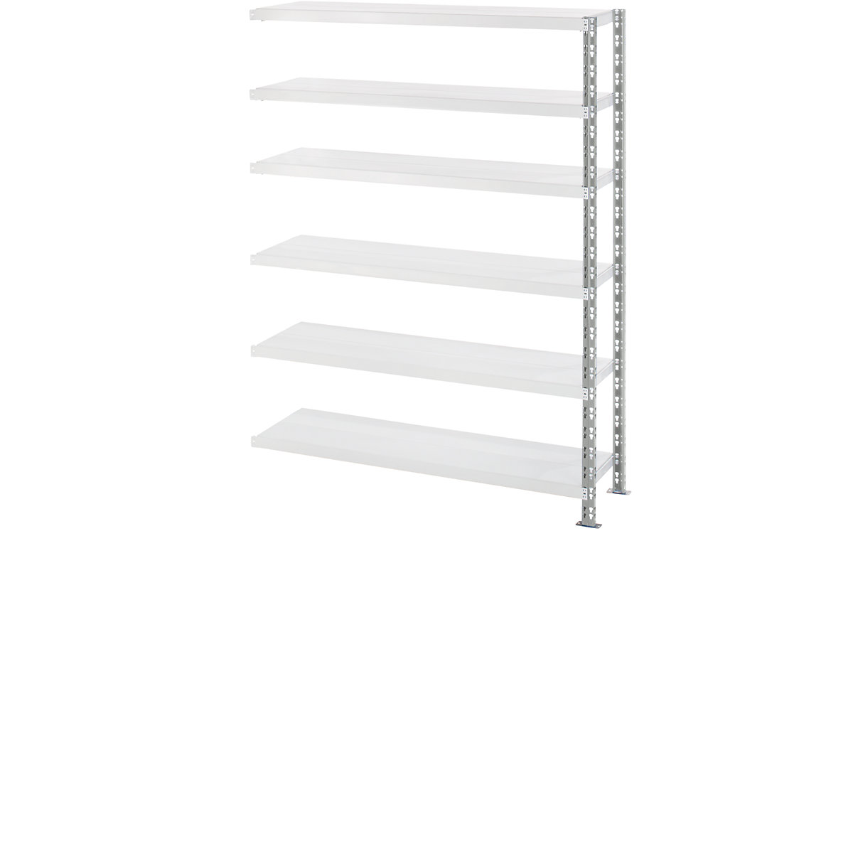 Scaffale a innesto a campata larga con ripiani in lamiera d'acciaio, profondità 400 mm, scaffale aggiuntivo, alt. x largh. 1976 x 1525 mm-0