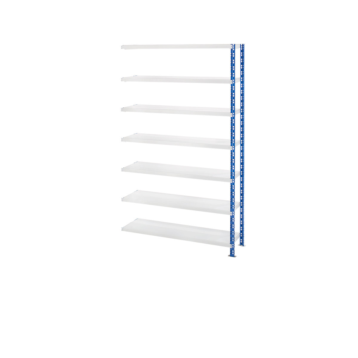Scaffale a innesto a campata larga – eurokraft basic, prof. 500 mm, con ripiani in lamiera d'acciaio, scaffale aggiuntivo, alt. x largh. 2522 x 1525 mm-0