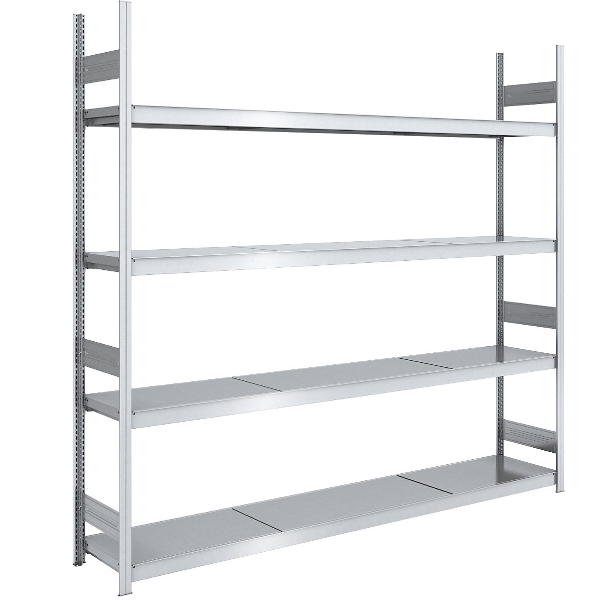 Scaffale a innesto con ripiani in acciaio – hofe, altezza 2500 mm, larghezza ripiani 2500 mm, profondità ripiani 500 mm, scaffale portante-0