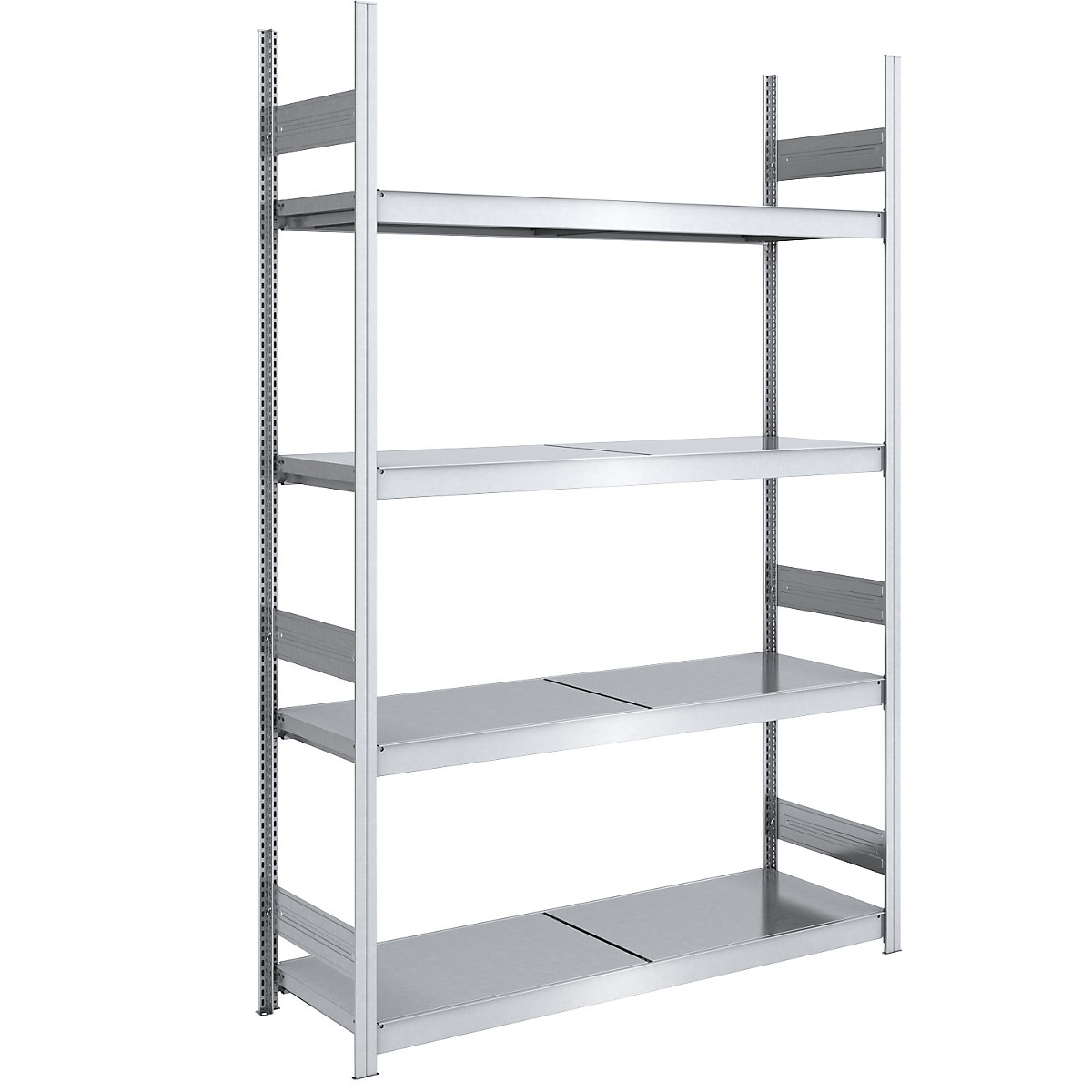 Scaffale a innesto con ripiani in acciaio – hofe, altezza 2500 mm, larghezza ripiani 1500 mm, profondità ripiani 600 mm, scaffale portante-0