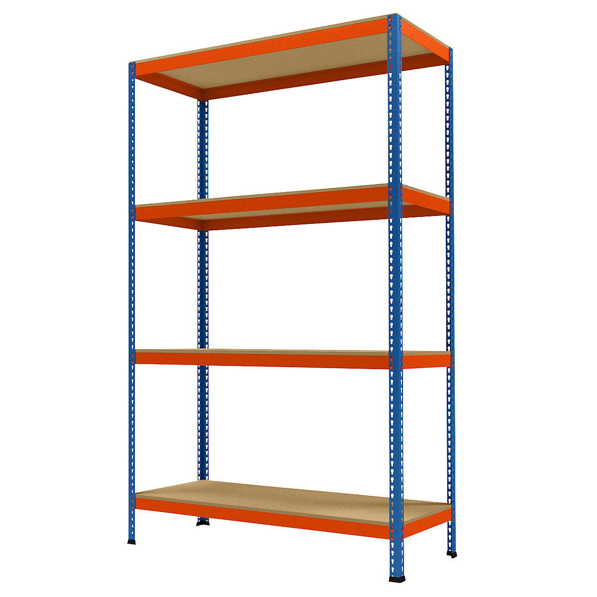 Scaffale a ripiani grandi per carichi pesanti, altezza 2438 mm, profondità totale 621 mm, larghezza 1536 mm-0