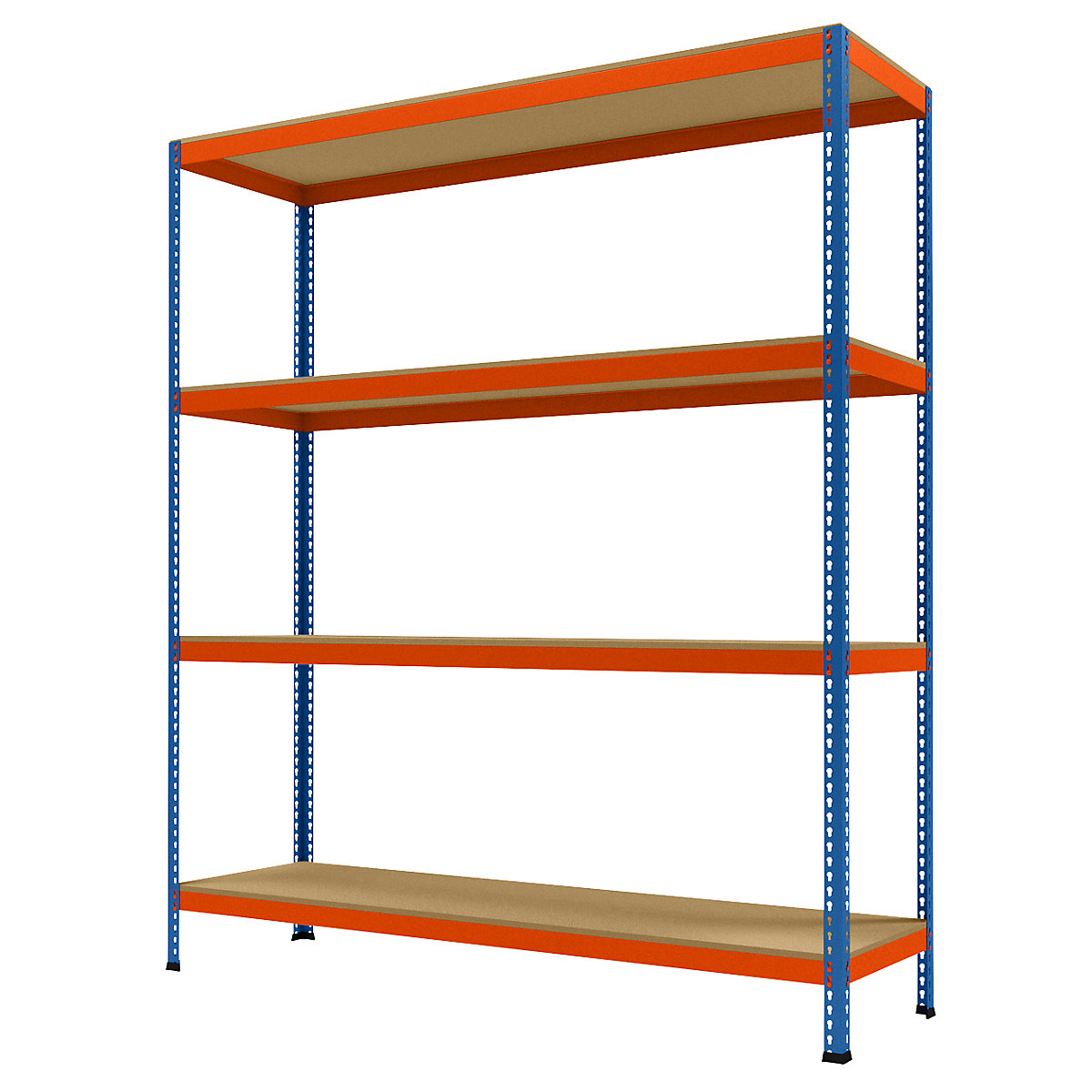 Scaffale a ripiani grandi per carichi pesanti, altezza 2438 mm, profondità totale 621 mm, larghezza 2146 mm-0