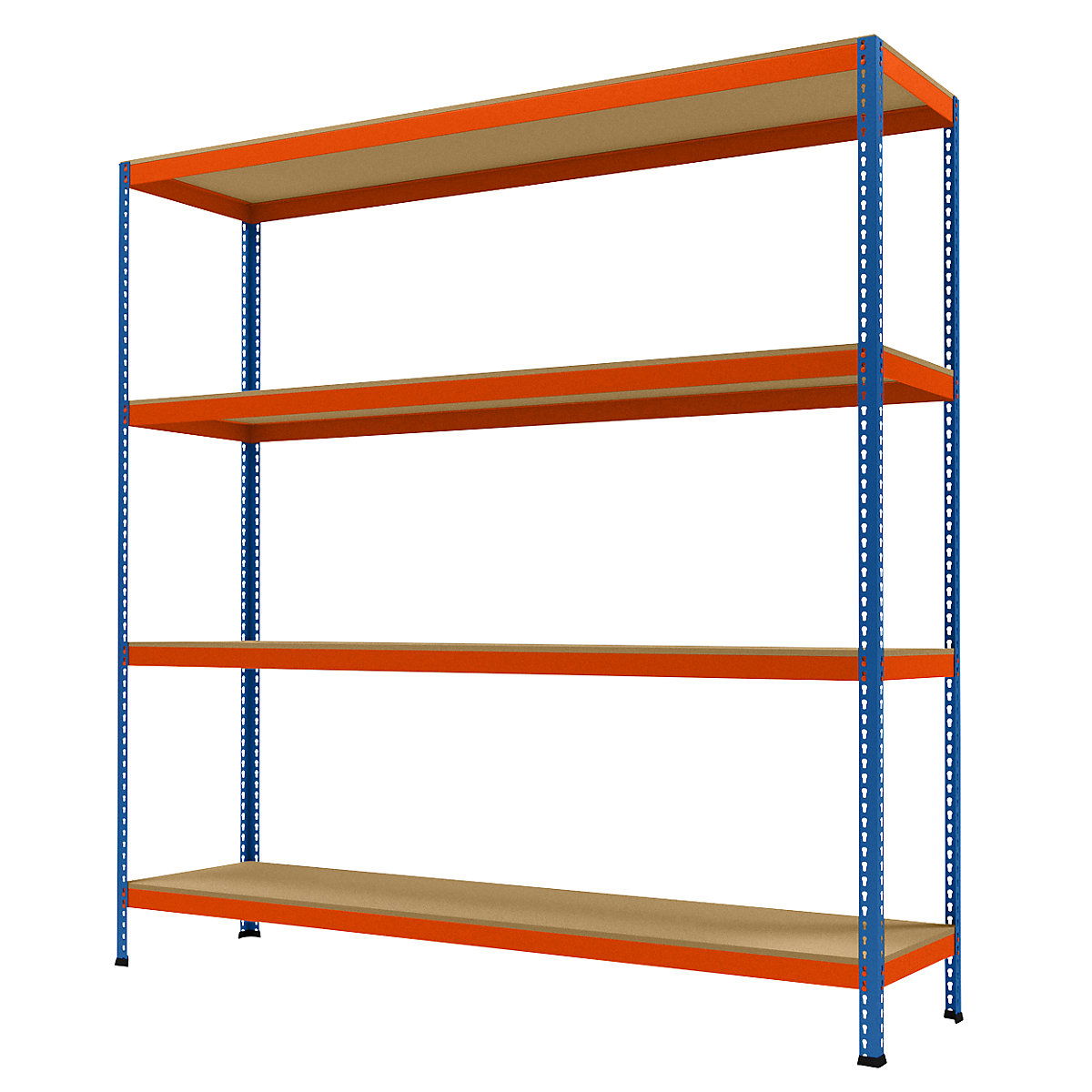 Scaffale a ripiani grandi per carichi pesanti, altezza 2438 mm, profondità totale 621 mm, larghezza 2450 mm-0