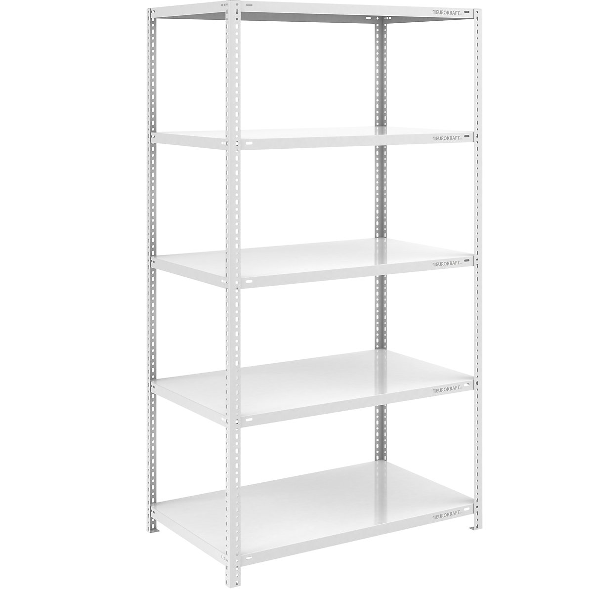 Scaffale a vite per magazzino RAL 7035, carichi medio-pesanti – eurokraft pro, altezza scaffale 2000 mm, larghezza ripiano 1000 mm, profondità 800 mm, scaffale portante-0