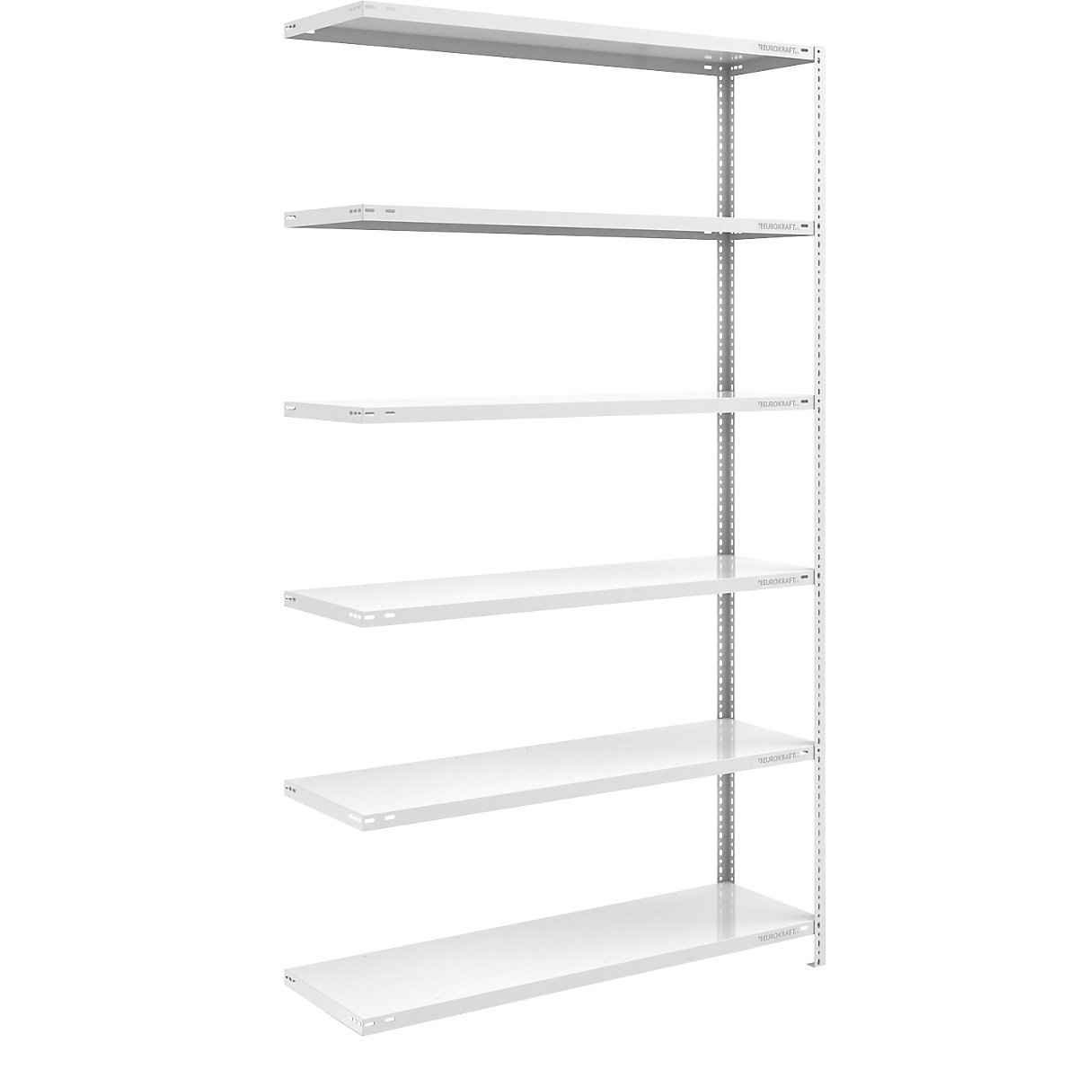 Scaffale a vite per magazzino RAL 7035, carichi medio-pesanti – eurokraft pro, altezza scaffale 2500 mm, larghezza ripiano 1300 mm, profondità 500 mm, scaffale aggiuntivo-0
