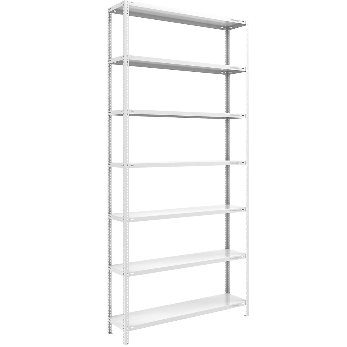 Scaffale a vite per magazzino RAL 7035, carichi medio-pesanti – eurokraft pro, altezza scaffale 3000 mm, larghezza ripiano 1300 mm, profondità 400 mm, scaffale portante-0