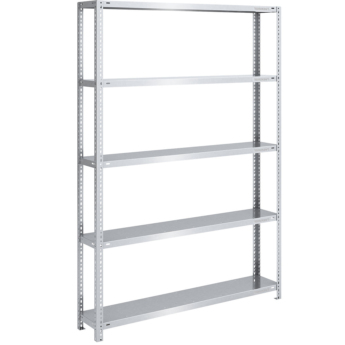 Scaffale a vite per magazzino, zincato, per carichi medio-pesanti – eurokraft pro, altezza scaffale 2000 mm, larghezza ripiano 1300 mm, profondità 300 mm, scaffale portante-0