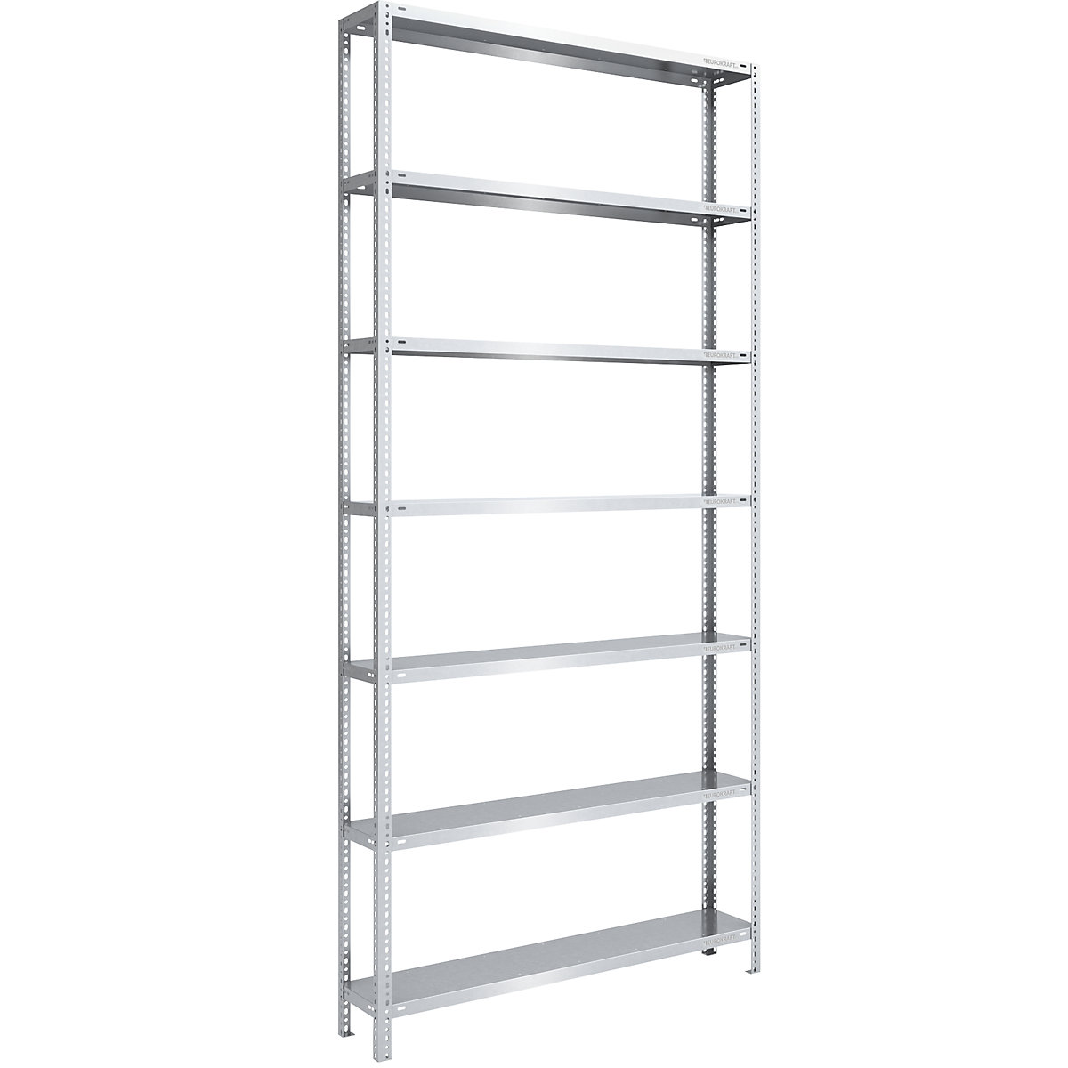 Scaffale a vite per magazzino, zincato, per carichi medio-pesanti – eurokraft pro, altezza scaffale 3000 mm, larghezza ripiano 1300 mm, profondità 300 mm, scaffale portante-0
